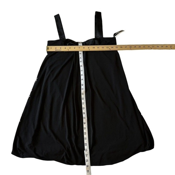 A.Byer Women Dress Black Satin Minimalist Retro Y2K LBD Bubble Hem - Picture 6 of 10